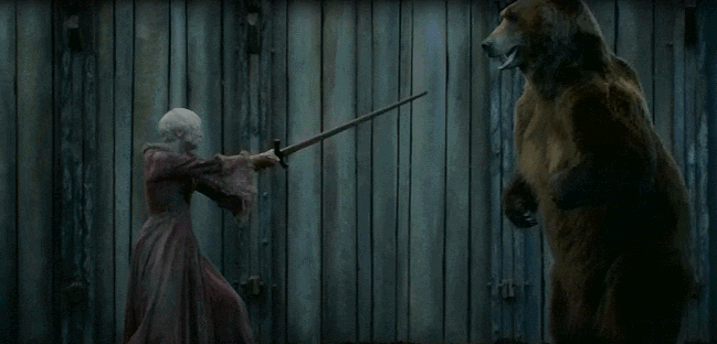 Game of Thrones - Season 3 - Brienne vs Bear Animated