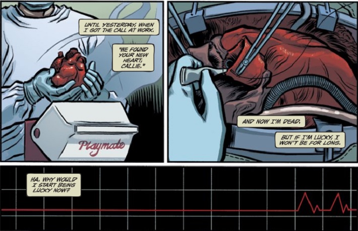 Opening scene from Heartthrob, issue 1