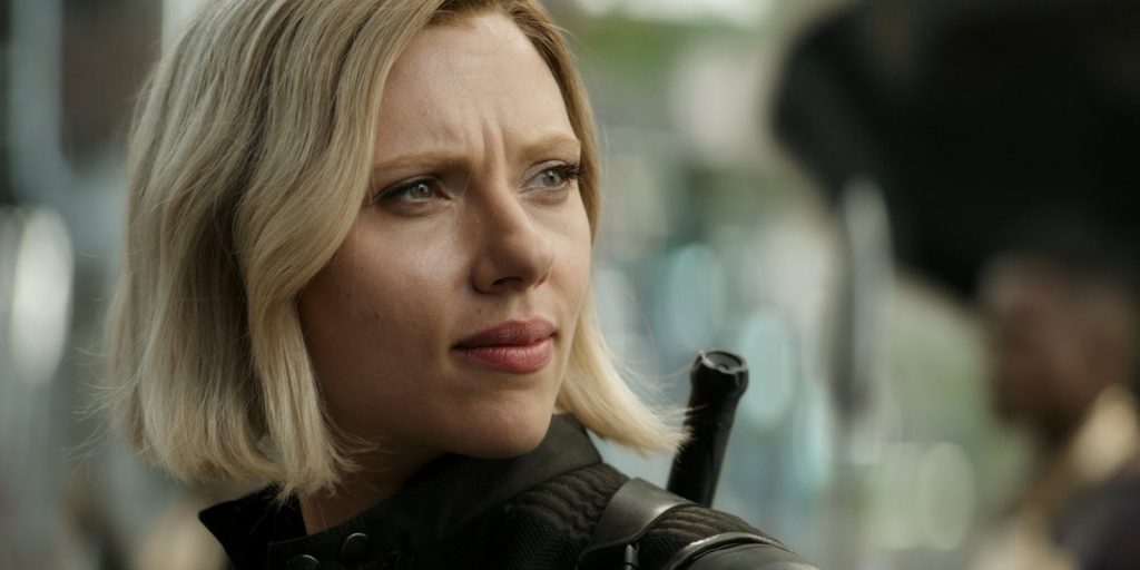 Scarlett Johansson as Black Widow in Avengers: Infinity War