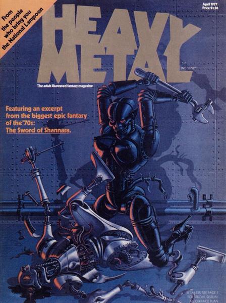 Cover for the first issue of Heavy Metal Magazine