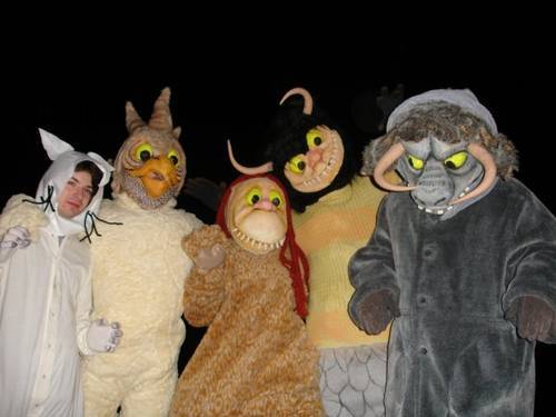 Hipsters dressed as The Wild Things