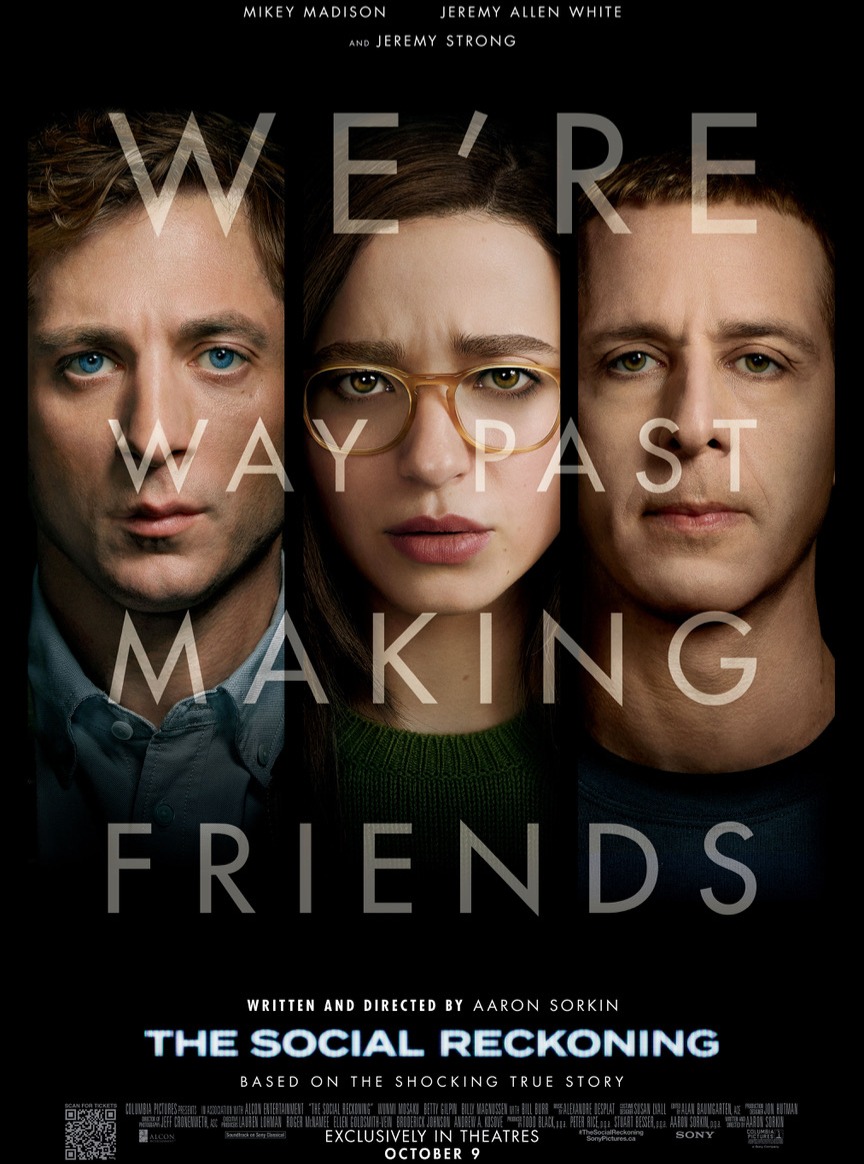 ENTER FOR YOUR CHANCE TO WIN TICKETS TO SEE #THESOCIALRECKONING!

Inspired by true events and the whistleblower who started the social media reckoning we’re seeing play out today, this Aaron Sorkin original screenplay is a companion piece to the hit film The Social Network and a true David and Goliath story. Frances Haugen (Madison), a young Facebook engineer, enlists the help of Jeff Horwitz (White), a Wall Street Journal reporter, to go on a dangerous journey that ends up blowing the whistle on the social network’s most guarded secrets. Follow the instructions below, and you'll be entered to win tickets to see the film when it hits theatres on October 9th, courtesy of @sonypictures, @thetarogroup and That Shelf!

📱 Follow That Shelf,
📱 Like this post,
📱 Tell us your favourite based-on-a-true-story movie, and,
📱 Tag the friend you'll bring with you to the movie!

@TheSocialReckoning debuts exclusively in movie theatres on October 9, 2026.

Giveaway closes on October 7 at 11:59 ET. Open to Canadian residents only. One entry per person.

#giveaway #canadacontest #movietickets
