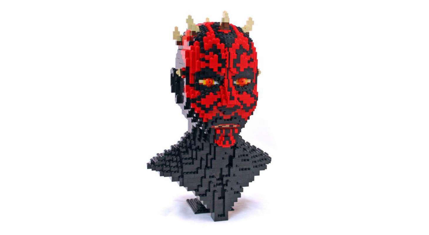 Star Wars Lego Darth Maul Bust