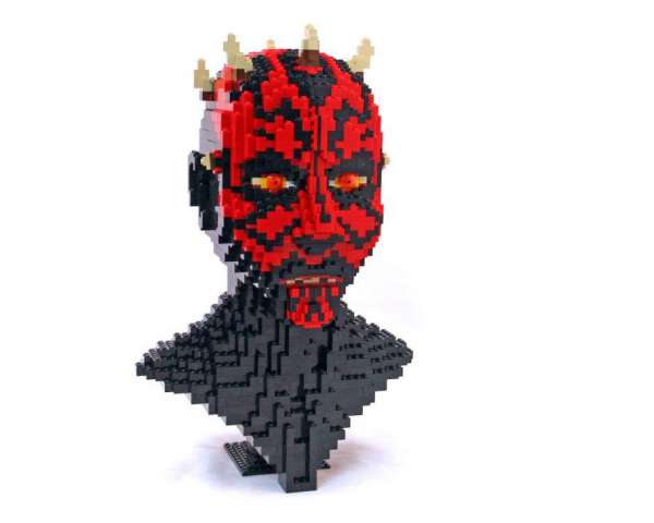 Star Wars Lego Darth Maul Bust