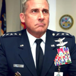 Steve Carrell as a four-star general in Space Force