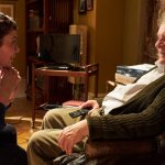 TIFF 2020 The Father image shows Olivia Colman and Anthony Hopkins seated opposite each other