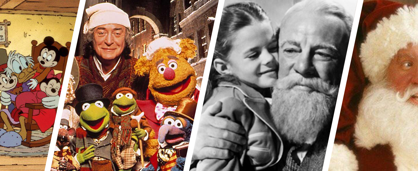 Mickey's Christmas Carol, Muppet Christmas Carol, Miracle on 34th Street, The Santa Clause