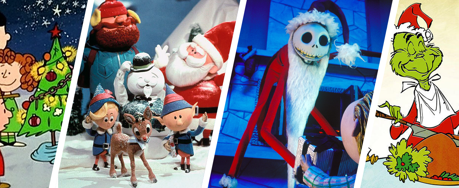 Charlie Brown Christmas, Rudolph, Nightmare Before Christmas, How the Grinch Stole Christmas