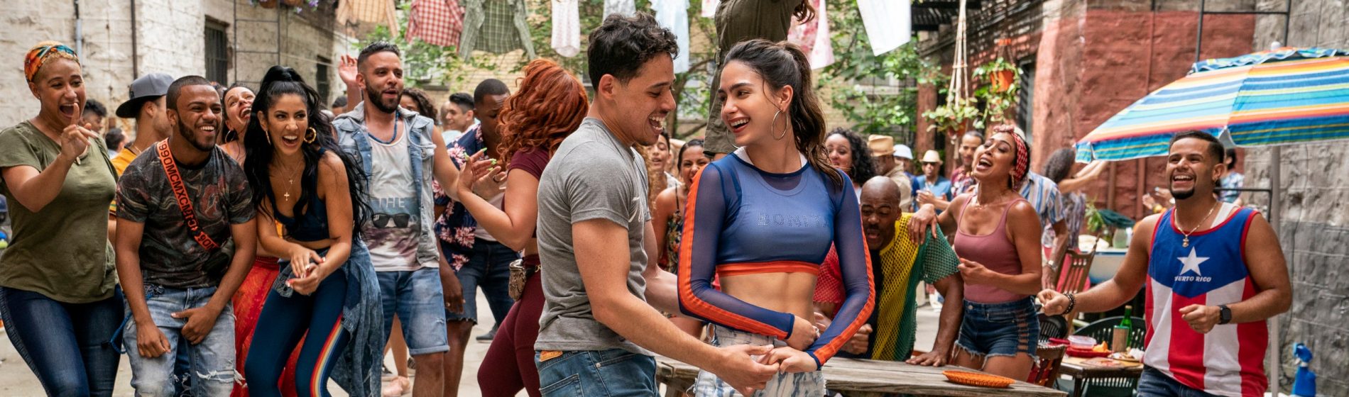 In the Heights movie Anthony Ramos and Melissa Barrera