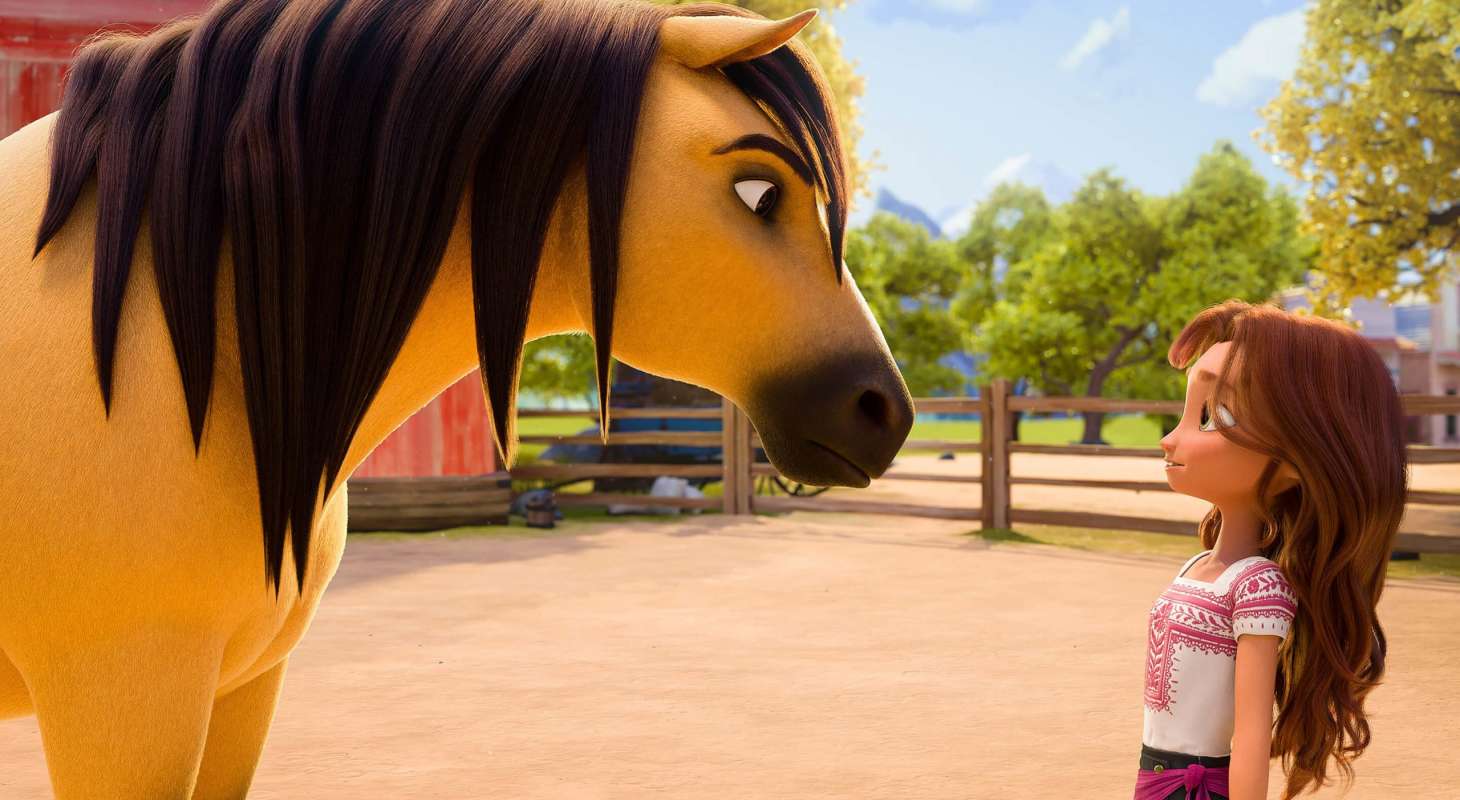 Spirit Untamed animated girl with horse