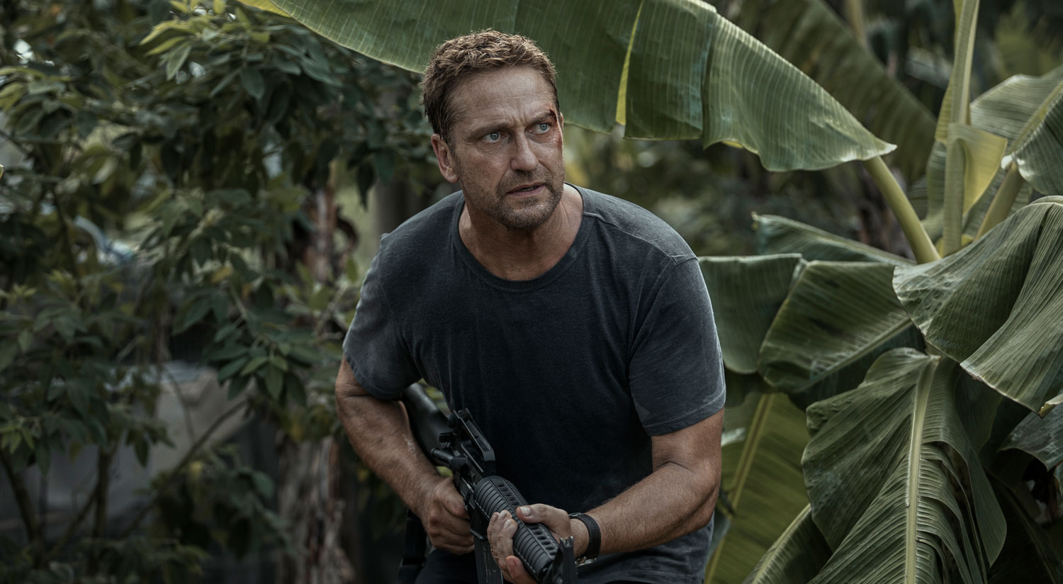 Gerard Butler in Plane. Metro Morning January 13