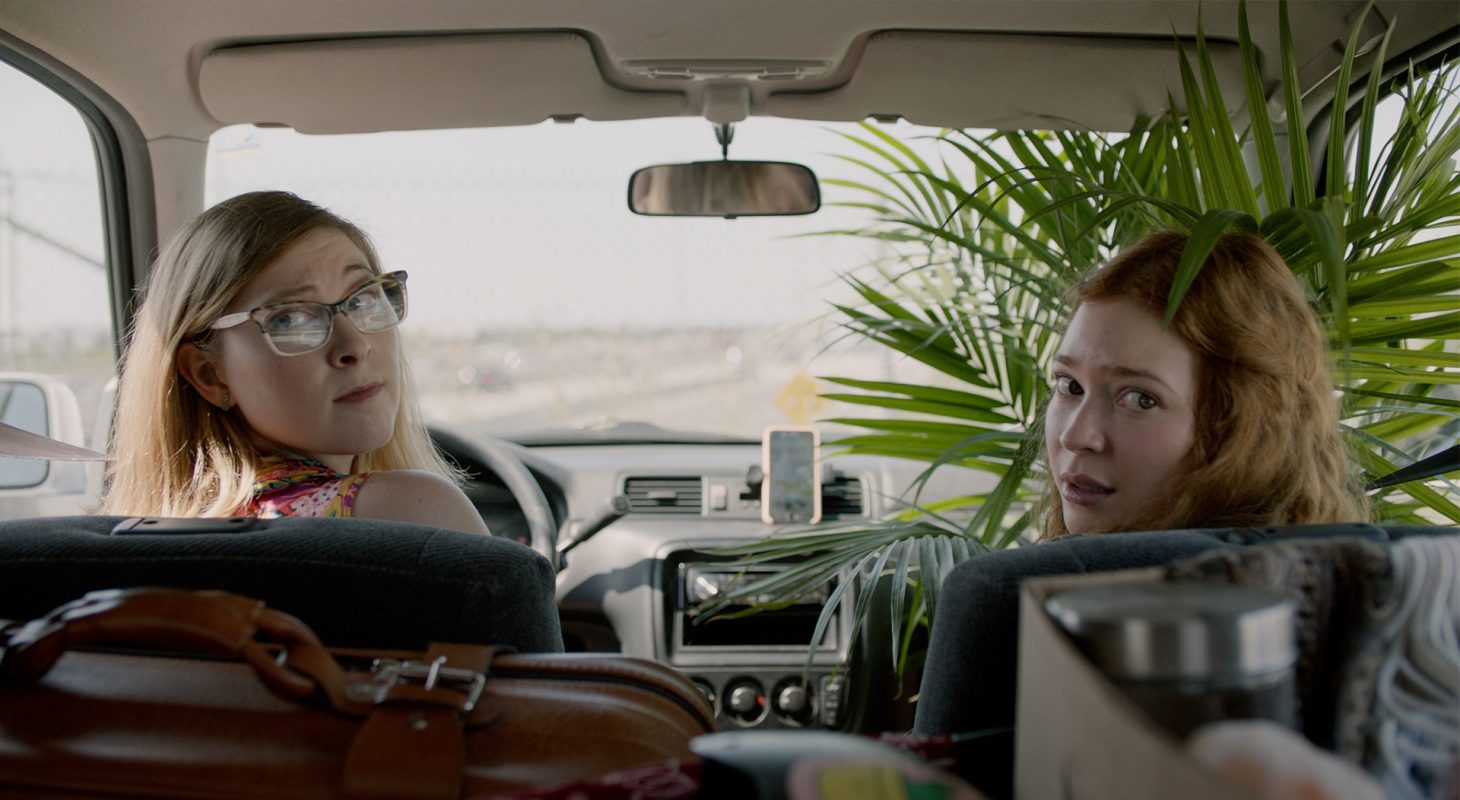Molly Reisman stars as “Molly” and Sofia Banzhaf stars as “Gabrielle” in director Adrian Murray’s film RETROGRADE, a Vortex Media release.