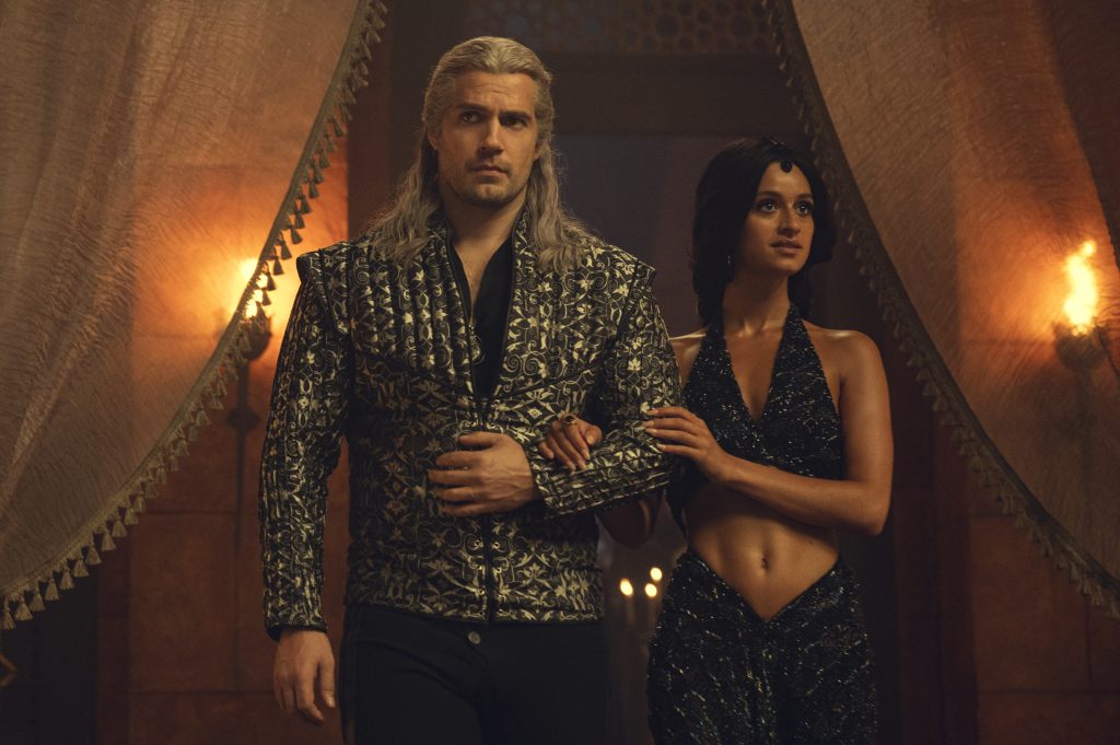 Henry Cavill & Anya Chalotra in The Witcher, Season 3
