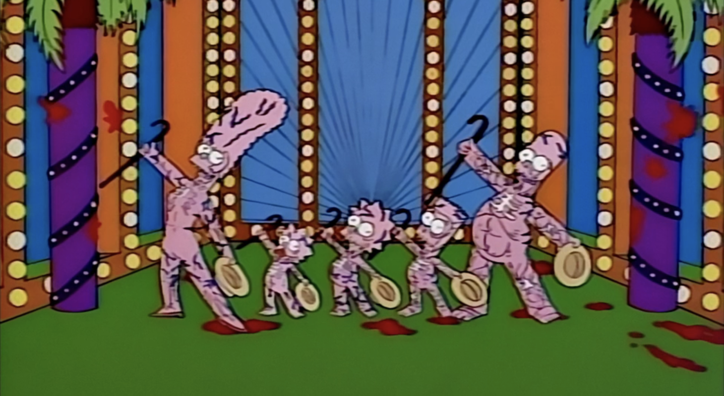 A Chorus Line in Treehouse of Horror V, The Simpsons