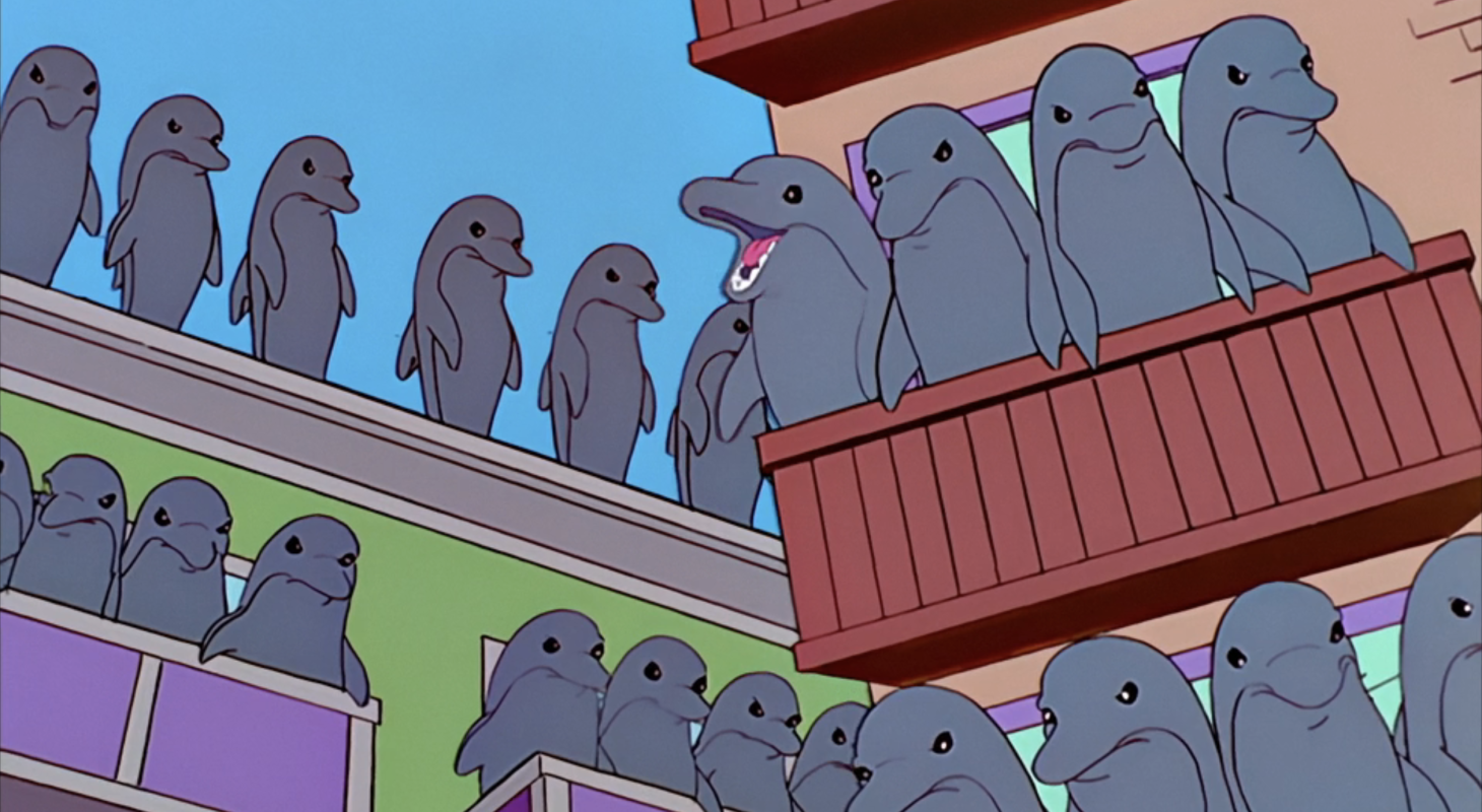 Day of the Dolphin in Treehouse of Horror XI, The Simpsons