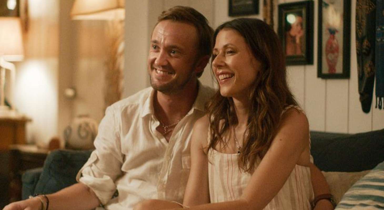 Photograph of Tom Felton as “Peter” and Amanda Crew as “Eve” in director Joel David Moore’s film SOME OTHER WOMAN, a Vortex Media release. Credit : Vortex Media Inc.