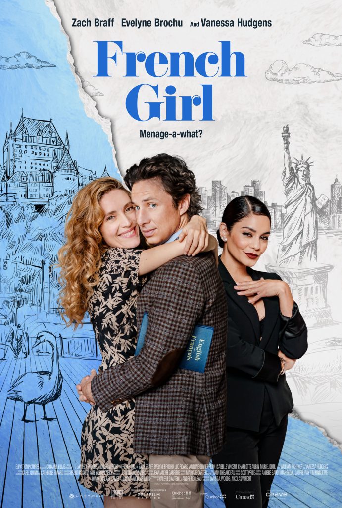 French Girl: evelyne Brochu, Zach Braff, Vanessa Hudgens rom-com movie review