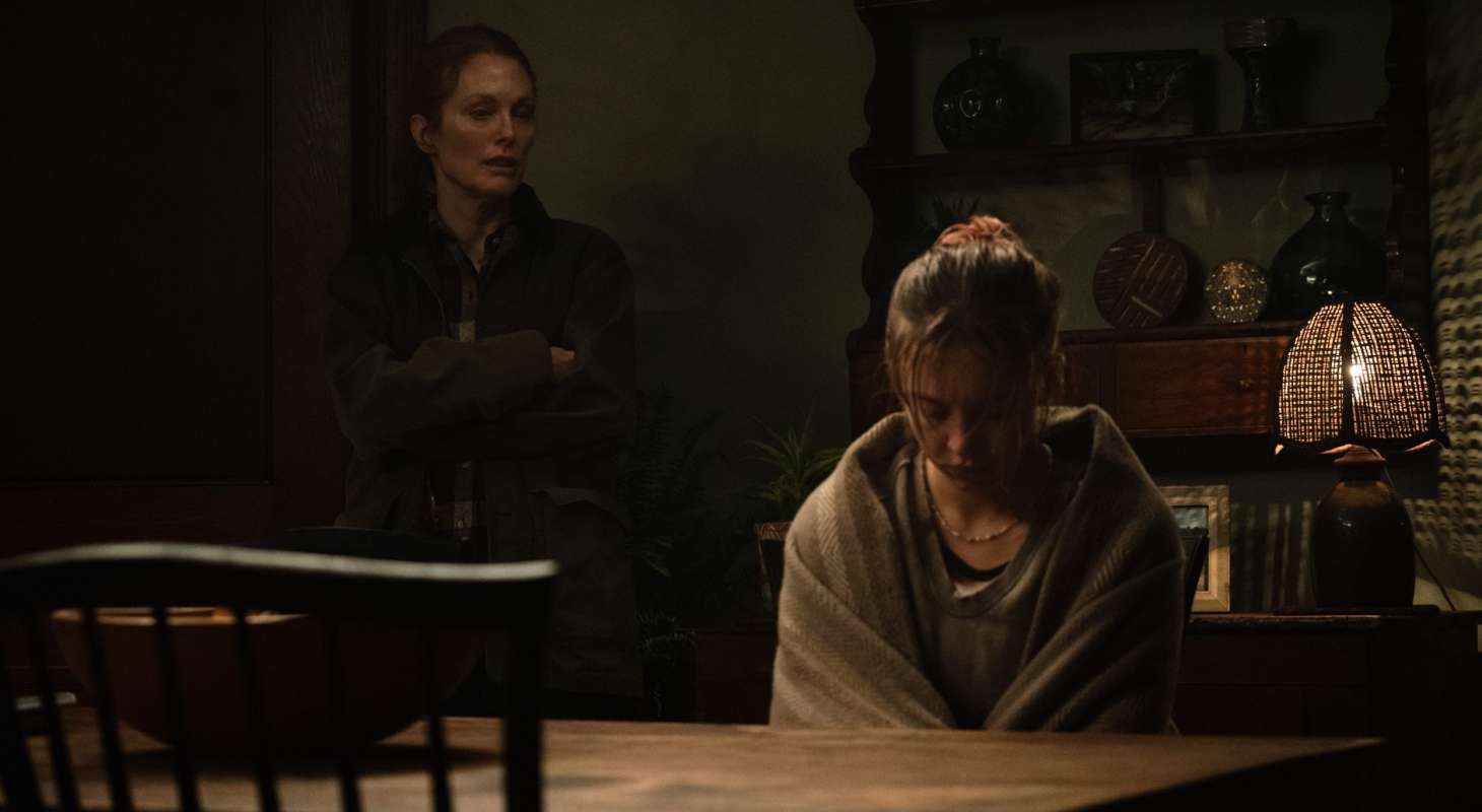 Julianne Moore and Sydney Sweeney in "Echo Valley," premiering June 13, 2025 on Apple TV+.
