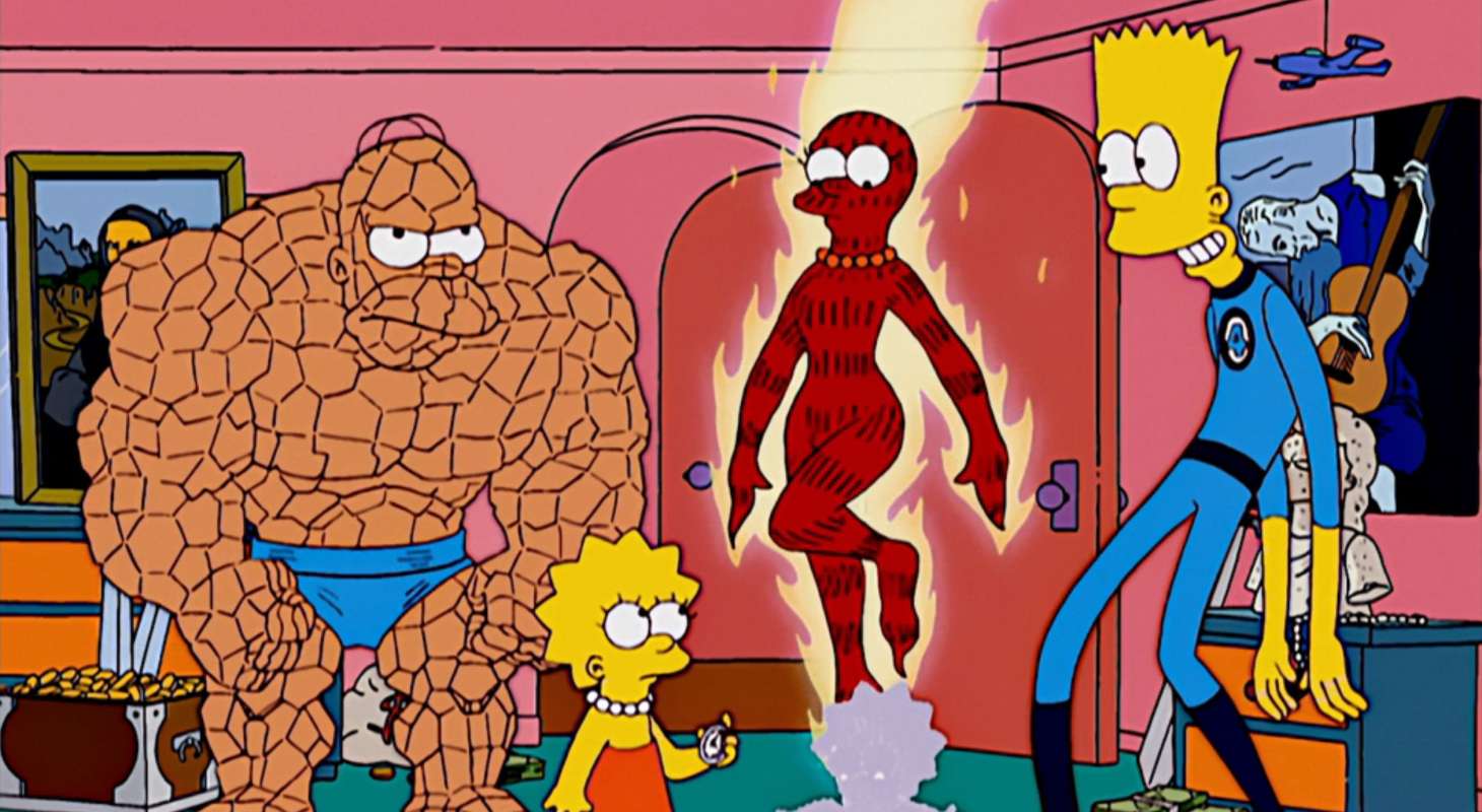 The Fantastic Four in Treehouse of Horror XIV, The Simpsons