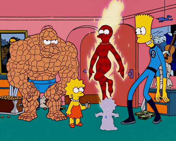 The Fantastic Four in Treehouse of Horror XIV, The Simpsons