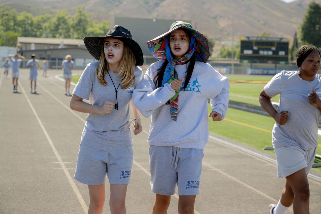 (L-R) Julia Butters as Harper Coleman and Sophia Hammons as Lily Davies in Disney's FREAKIER FRIDAY. Photo by Glen Wilson. © 2025 Disney Enterprises, Inc. All Rights Reserved.
