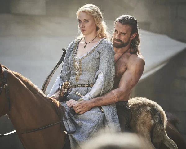 Gellért L. Kádár as John Hunyadi and Vivien Rujder as Elizabeth Szilágyi in Rise of the Raven