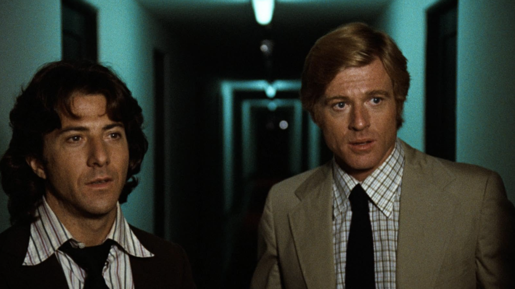 All the President's Men with Dustin Hoffman and Robert Redford