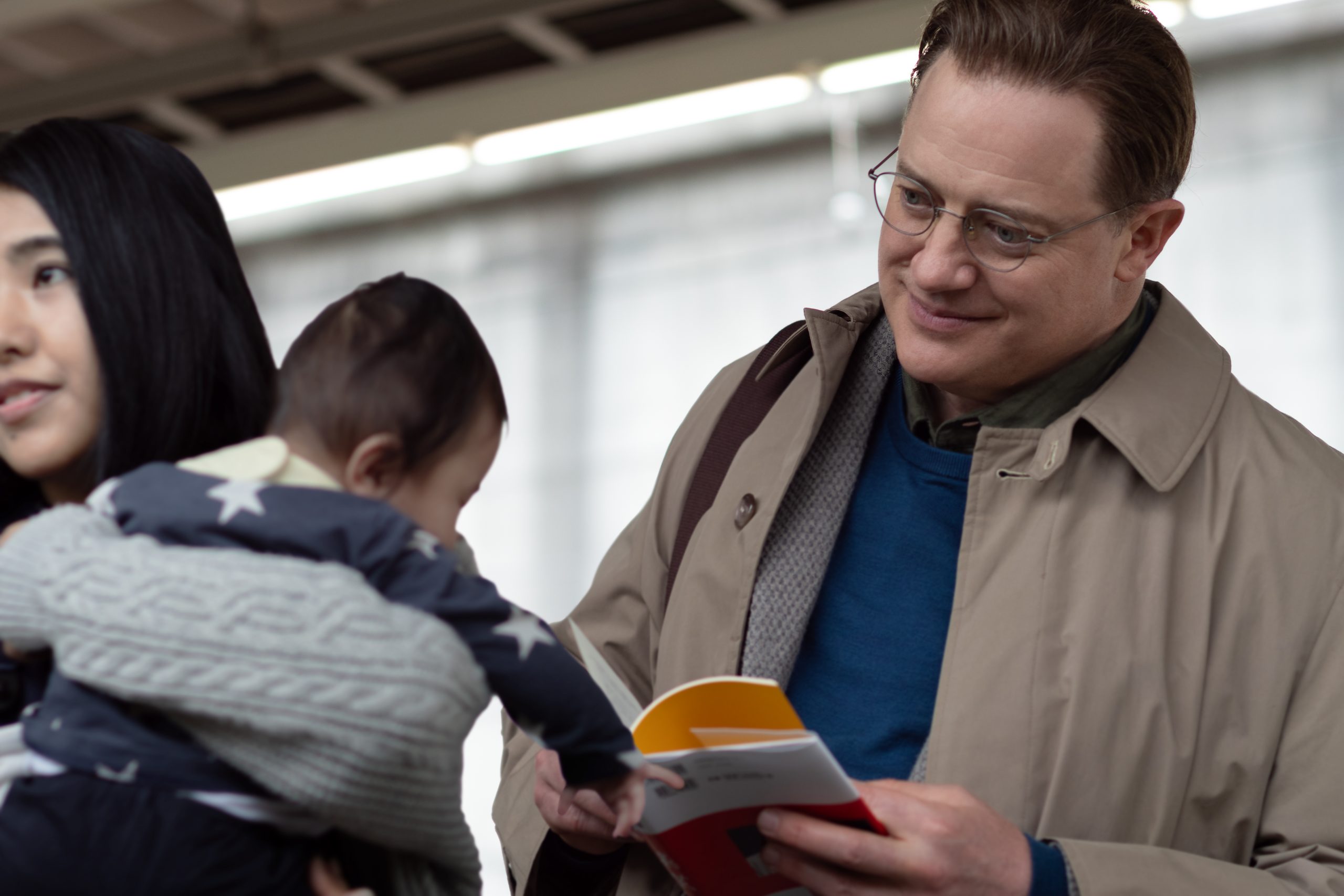 Brendan Fraser in RENTAL FAMILY. Photo by James Lisle/Searchlight Pictures. © 2025 Searchlight Pictures. All Rights Reserved.