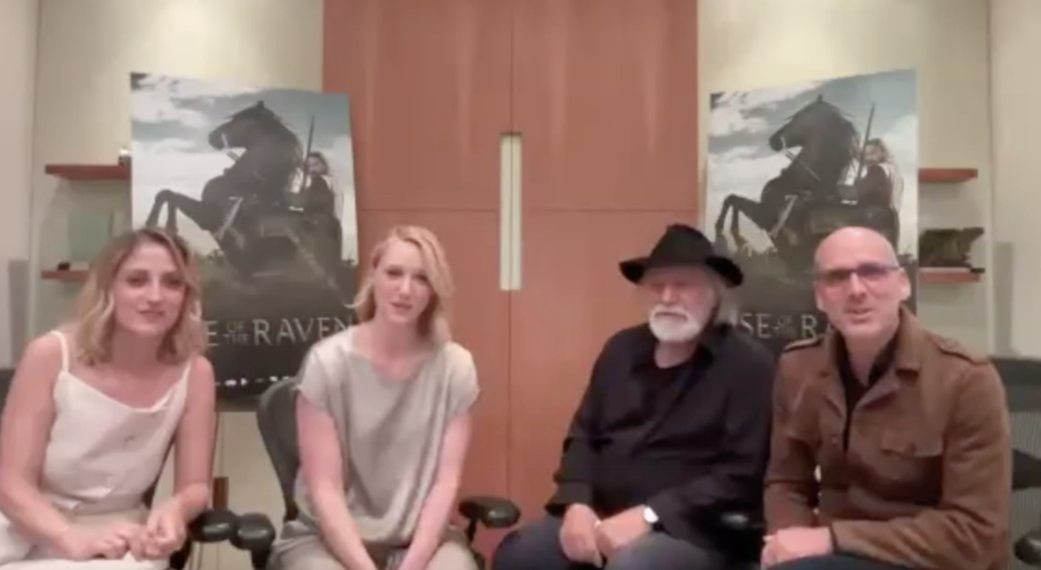 A still from That Shelf's interview with cast and crew of Rise of the Raven