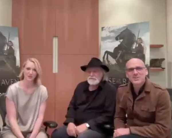 A still from That Shelf's interview with cast and crew of Rise of the Raven