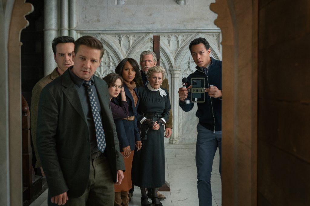 The cast of Wake Up Dead Man