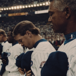 Manager Felipe Alou with the Expos players | Courtesy of Netflix
