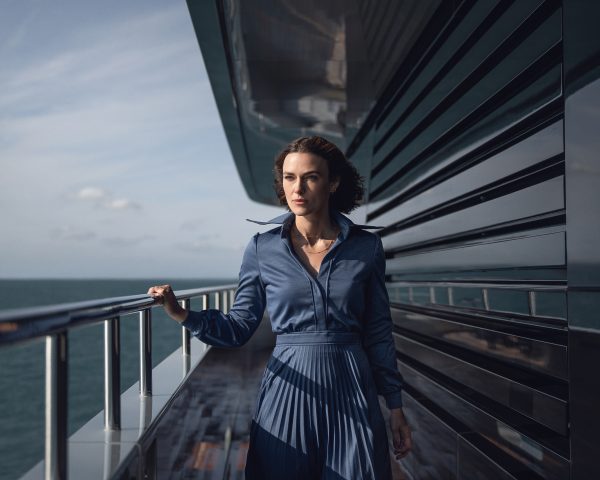 Keira Knightley as Lo in The Woman in Cabin 10.