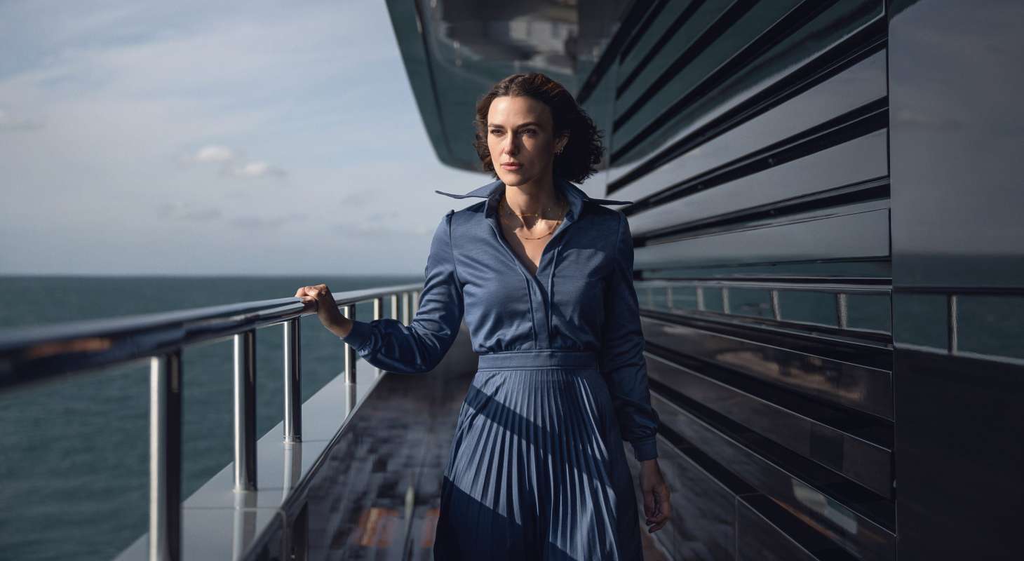 Keira Knightley as Lo in The Woman in Cabin 10.