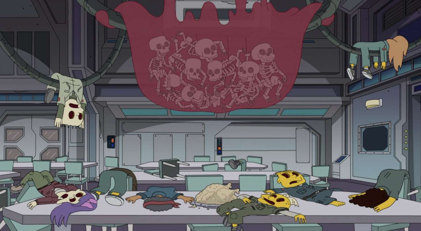 A parody of Alien in Thanksgiving of Horror, The Simpsons