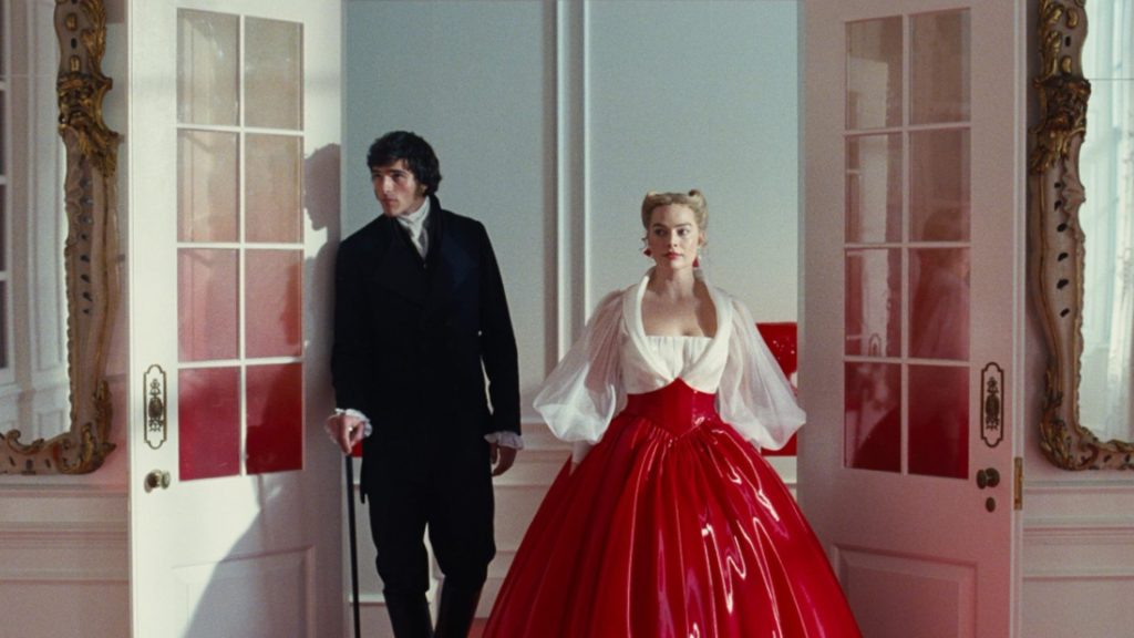 Jacob Elordi and Margot Robbie in "Wuthering Heights"