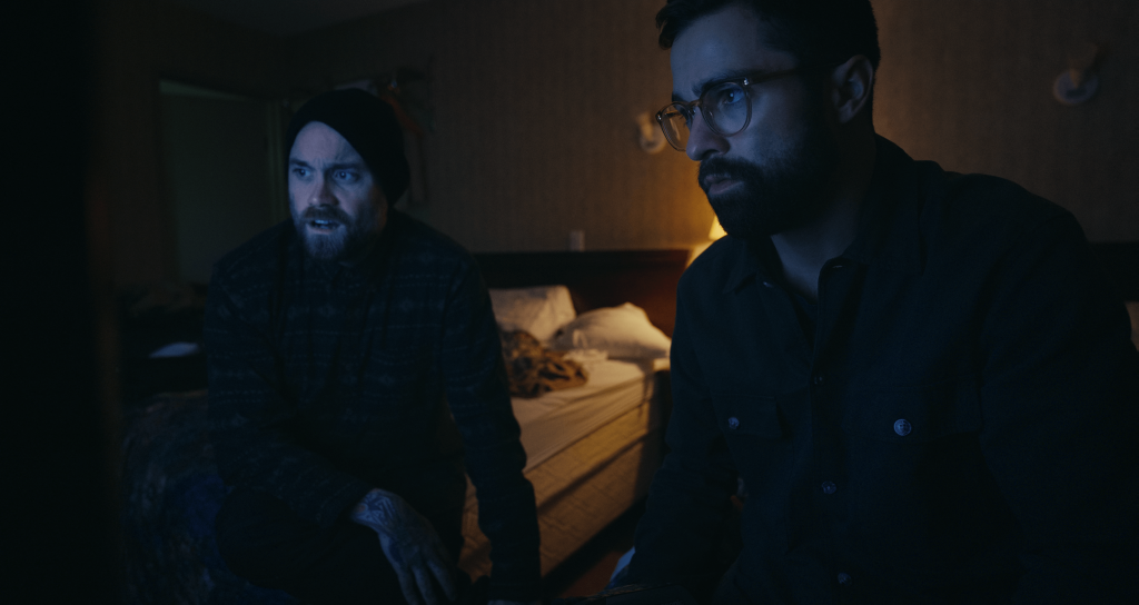 Ryan Alexander Mcdonald and Markian Tarasiuk in a scene from HUNTING MATTHEW NICHOLS