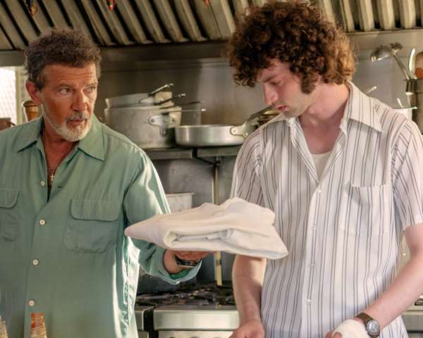 Tony with Antonio Banderas and Dominic Sessa